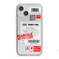 Mail Stickers with Name iPhone 13 Mini TPU Impact Case with White Edges