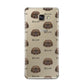 Mal Shi Icon with Name Samsung Galaxy A3 2016 Case on gold phone