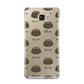 Mal Shi Icon with Name Samsung Galaxy A9 2016 Case on gold phone