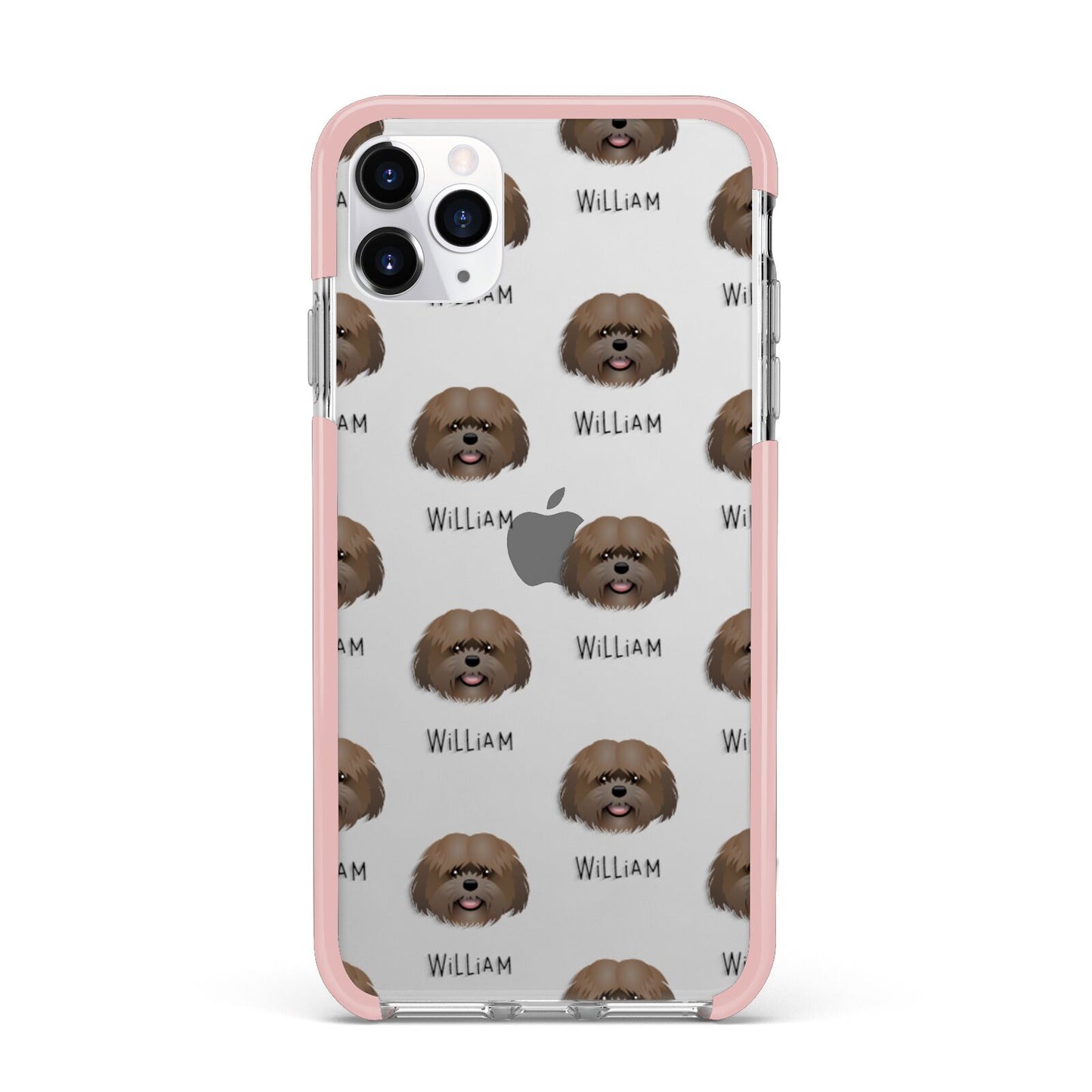 Mal Shi Icon with Name iPhone 11 Pro Max Impact Pink Edge Case