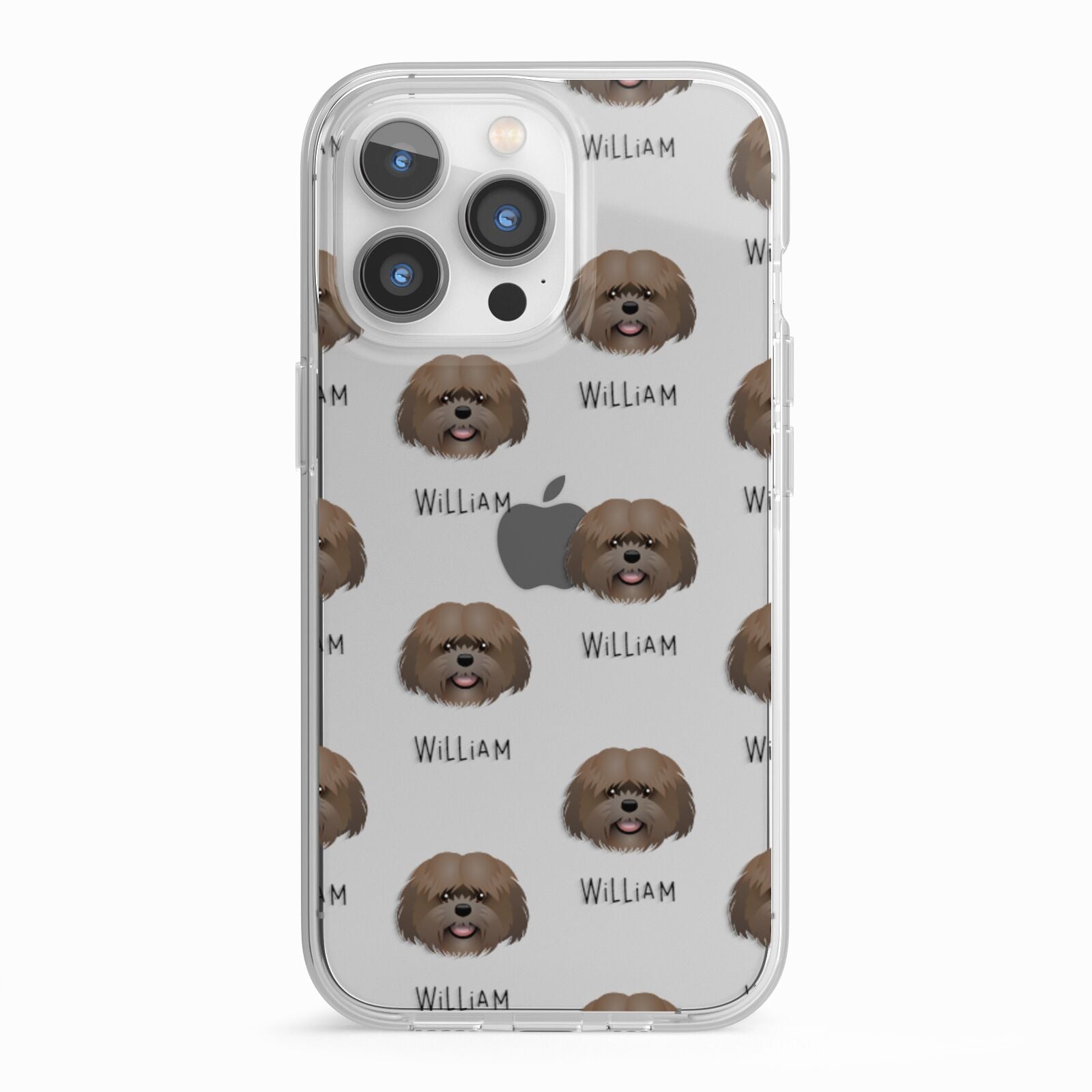 Mal Shi Icon with Name iPhone 13 Pro TPU Impact Case with White Edges