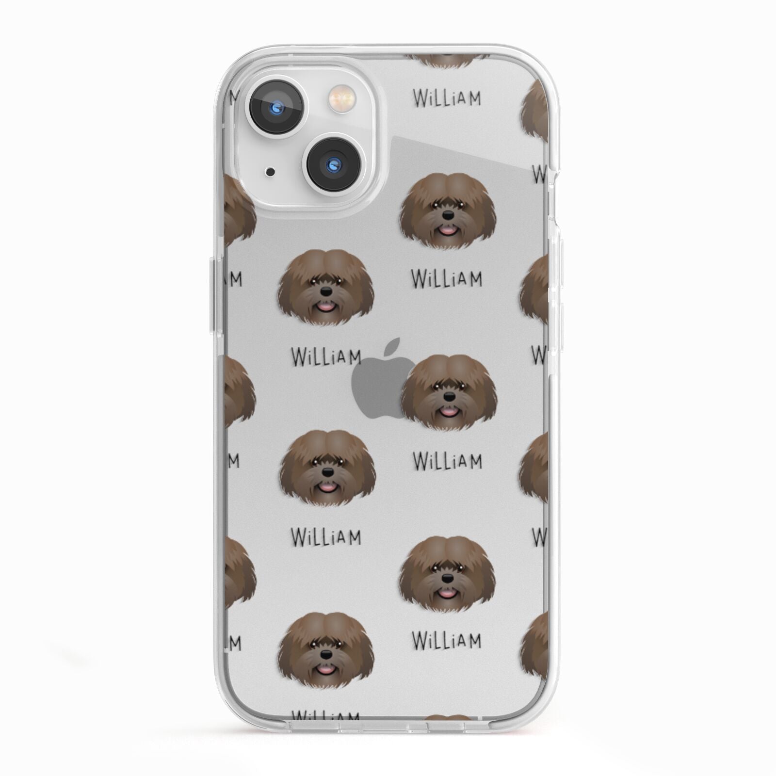 Mal Shi Icon with Name iPhone 13 TPU Impact Case with White Edges
