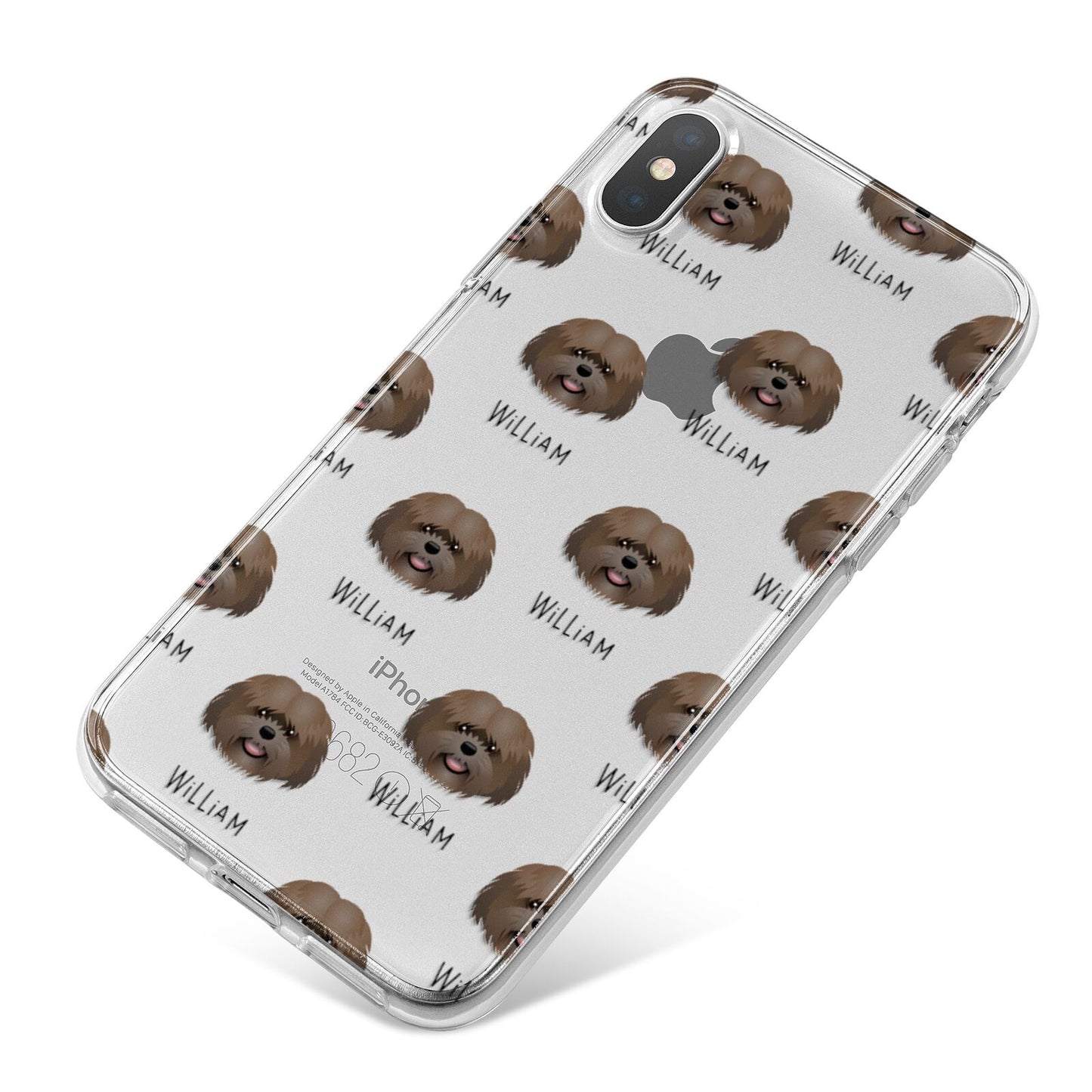 Mal Shi Icon with Name iPhone X Bumper Case on Silver iPhone