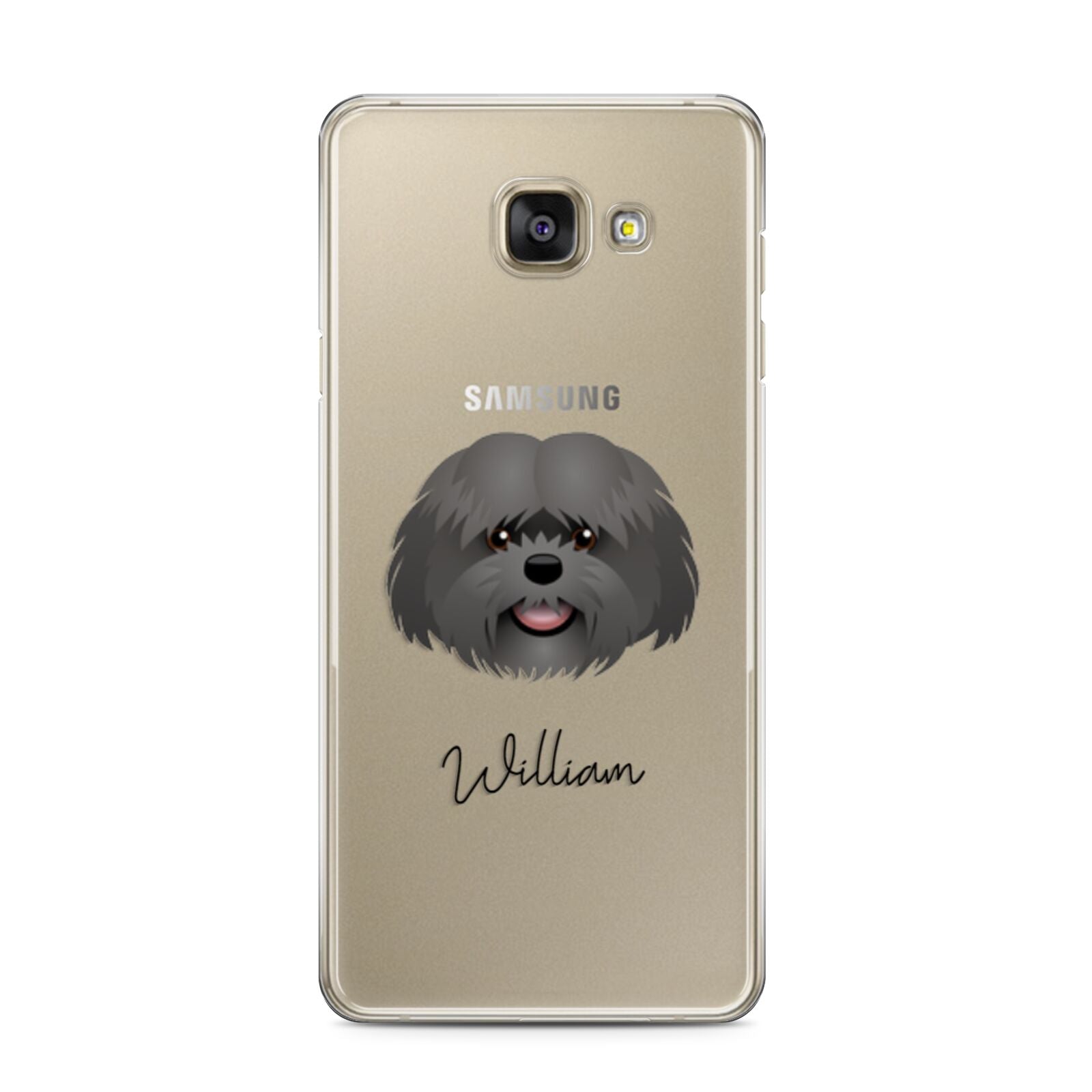 Mal Shi Personalised Samsung Galaxy A3 2016 Case on gold phone