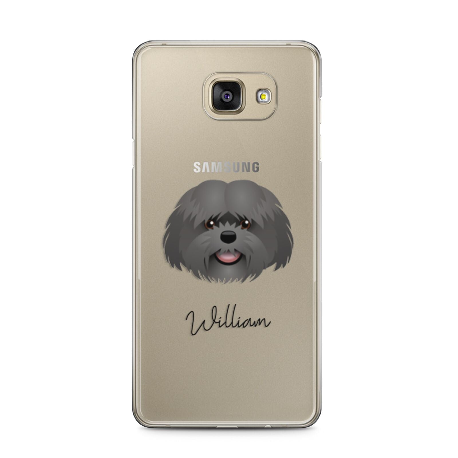 Mal Shi Personalised Samsung Galaxy A5 2016 Case on gold phone