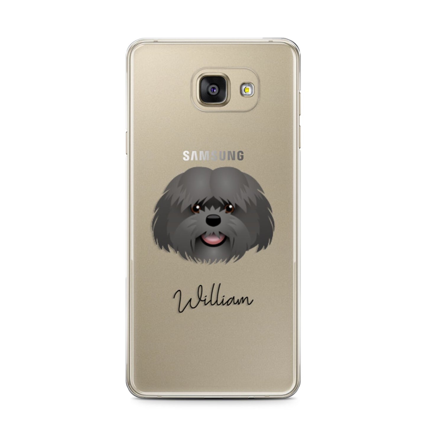 Mal Shi Personalised Samsung Galaxy A7 2016 Case on gold phone