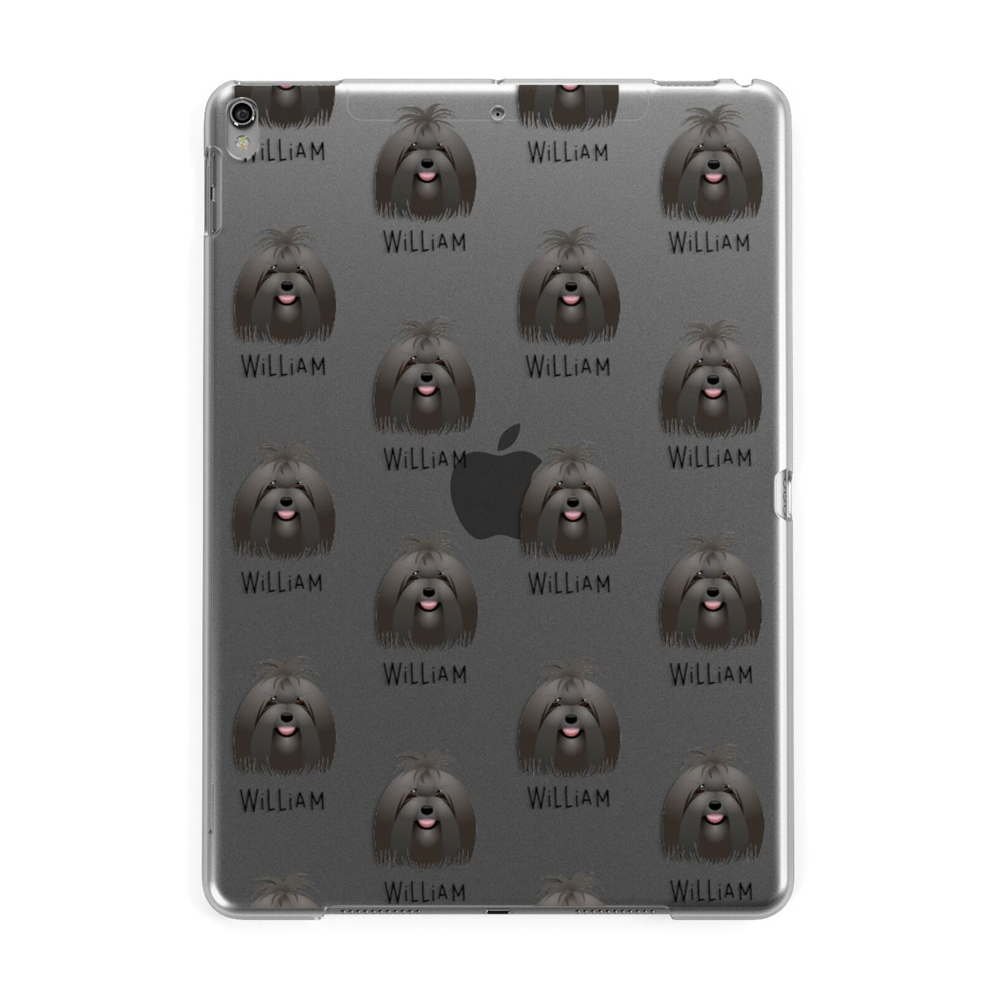 Maltese Icon with Name Apple iPad Grey Case