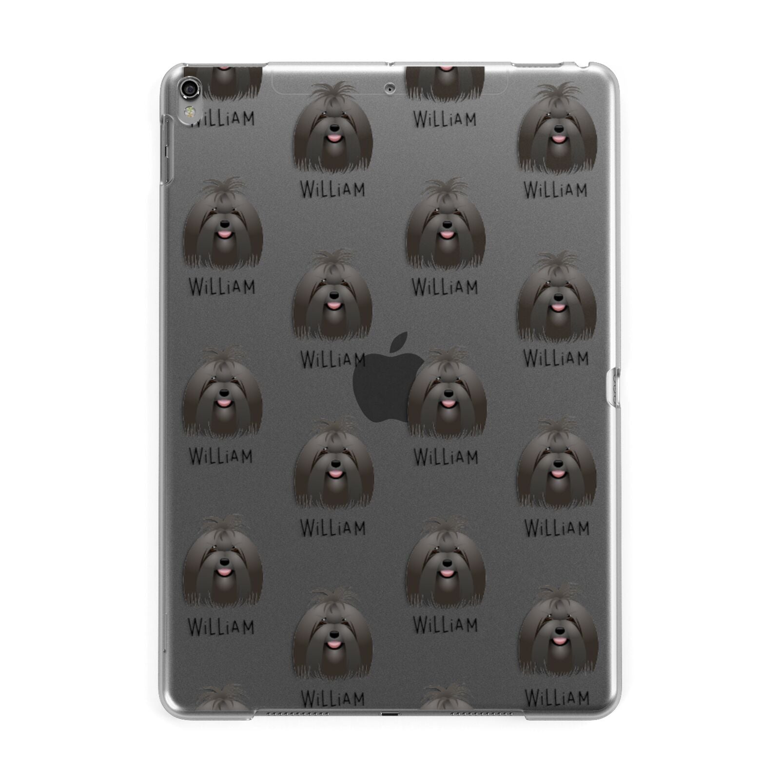 Maltese Icon with Name Apple iPad Grey Case