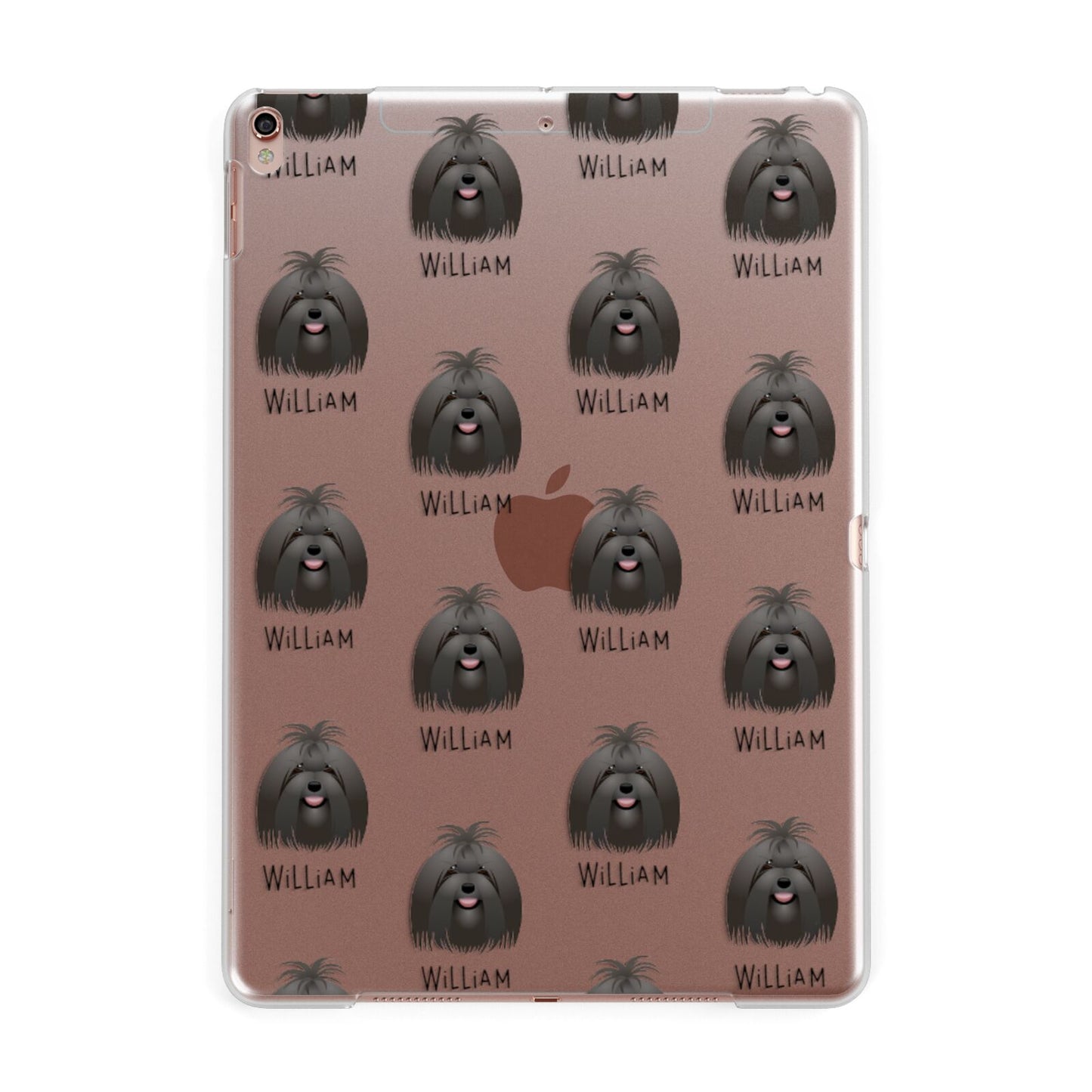 Maltese Icon with Name Apple iPad Rose Gold Case