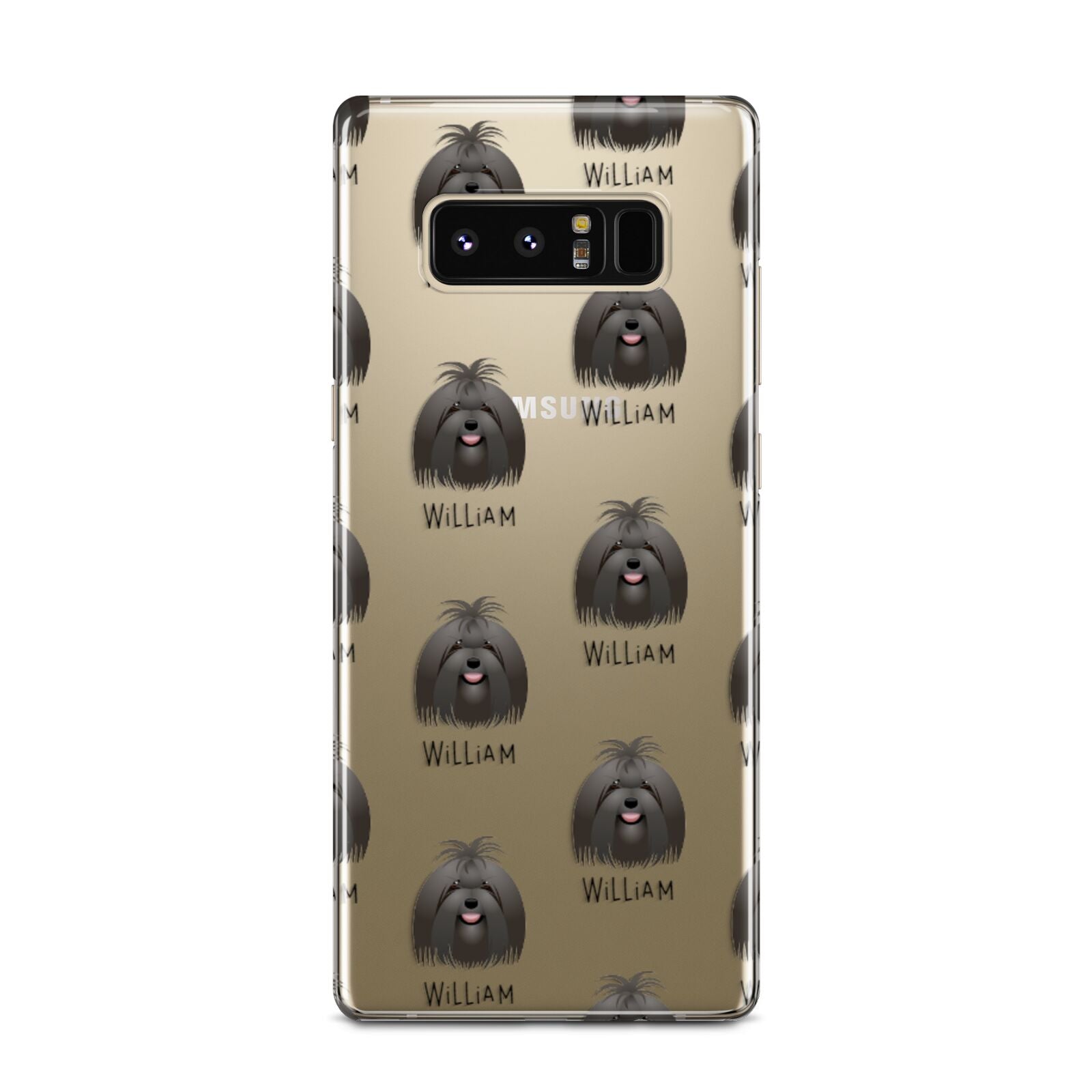 Maltese Icon with Name Samsung Galaxy Note 8 Case