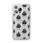 Maltese Icon with Name iPhone 14 Pro Max Clear Tough Case Silver