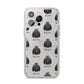 Maltese Icon with Name iPhone 14 Pro Max Glitter Tough Case Silver