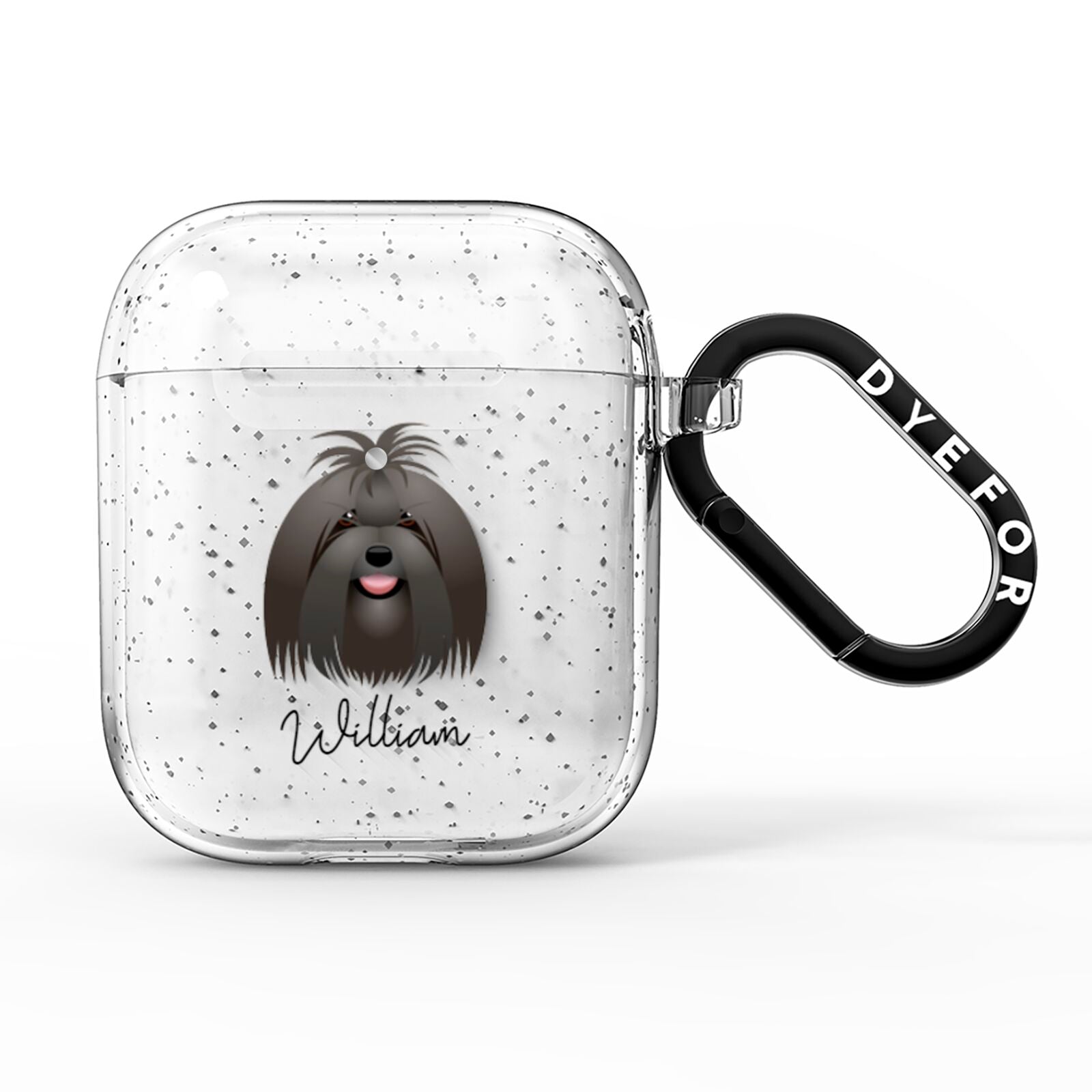 Maltese Personalised AirPods Glitter Case