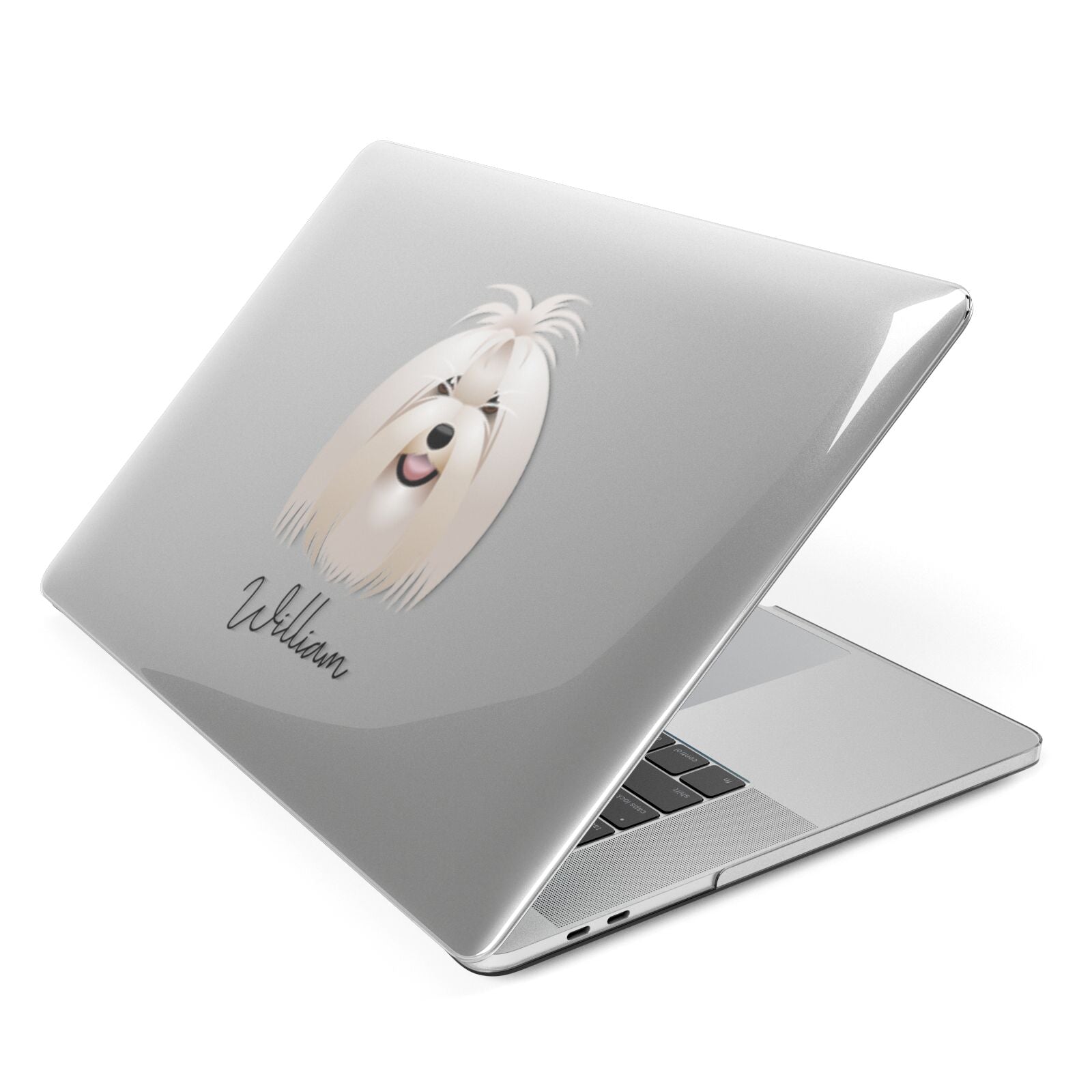 Maltese Personalised Apple MacBook Case Side View