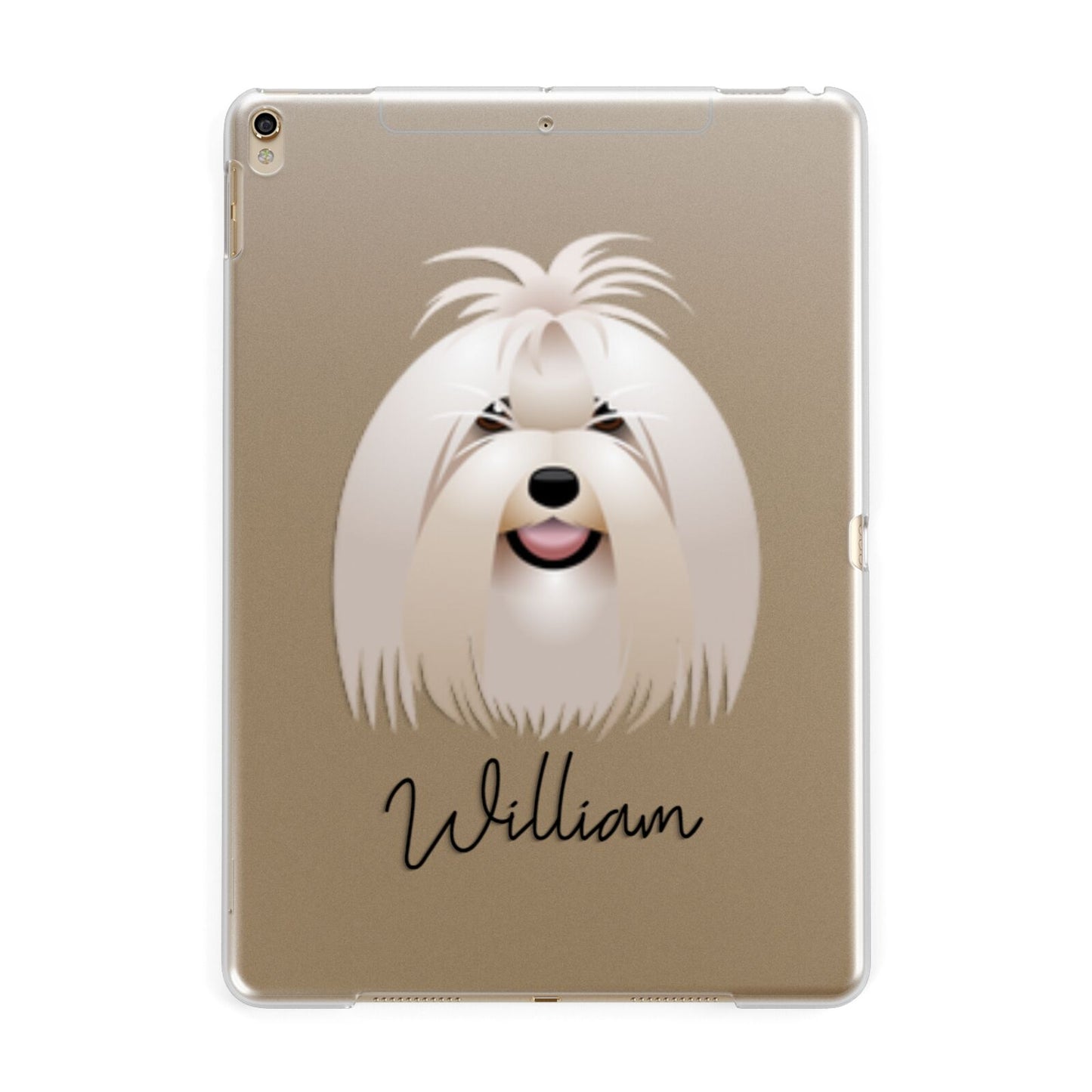 Maltese Personalised Apple iPad Gold Case