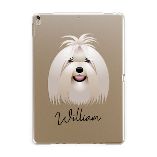 Maltese Personalised Apple iPad Gold Case