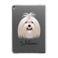 Maltese Personalised Apple iPad Grey Case