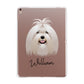 Maltese Personalised Apple iPad Rose Gold Case