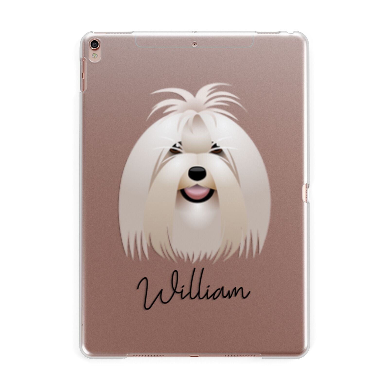 Maltese Personalised Apple iPad Rose Gold Case
