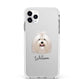 Maltese Personalised Apple iPhone 11 Pro Max in Silver with White Impact Case
