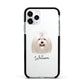 Maltese Personalised Apple iPhone 11 Pro in Silver with Black Impact Case