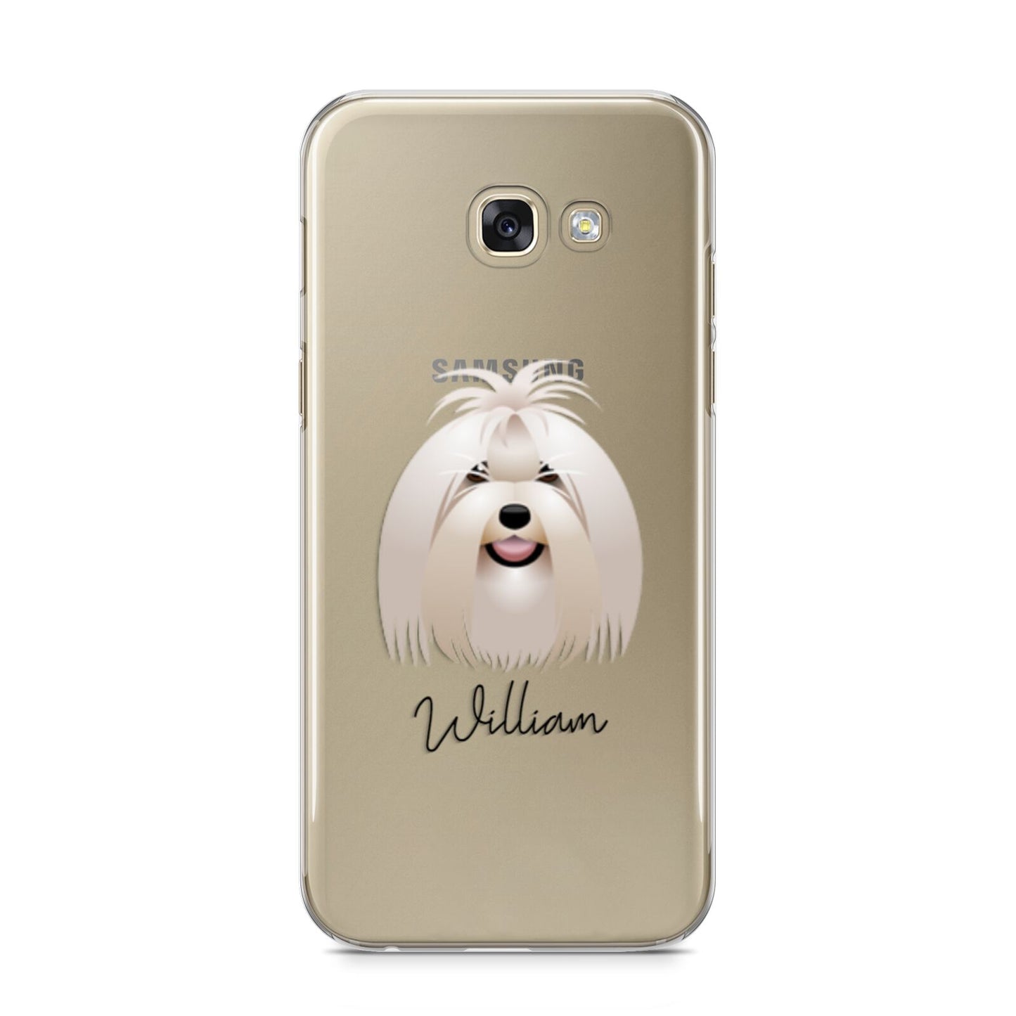 Maltese Personalised Samsung Galaxy A5 2017 Case on gold phone