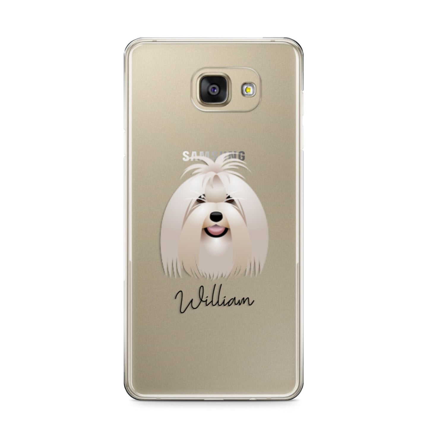Maltese Personalised Samsung Galaxy A9 2016 Case on gold phone