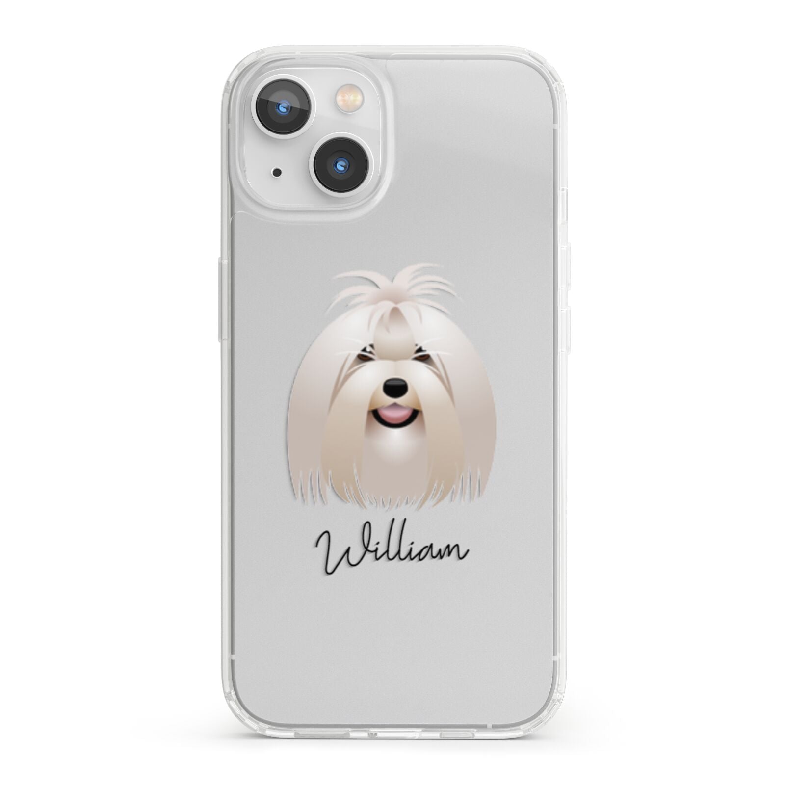 Maltese Personalised iPhone 13 Clear Bumper Case