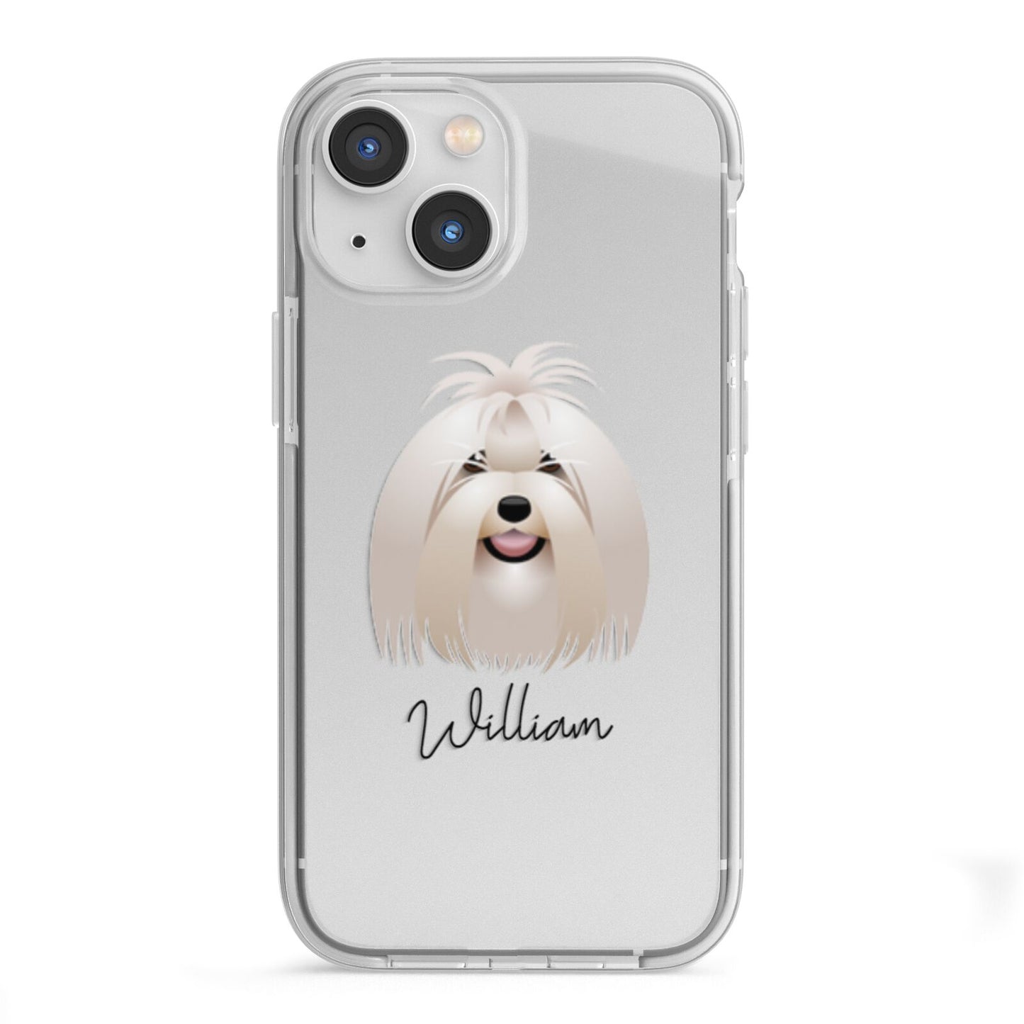 Maltese Personalised iPhone 13 Mini TPU Impact Case with White Edges