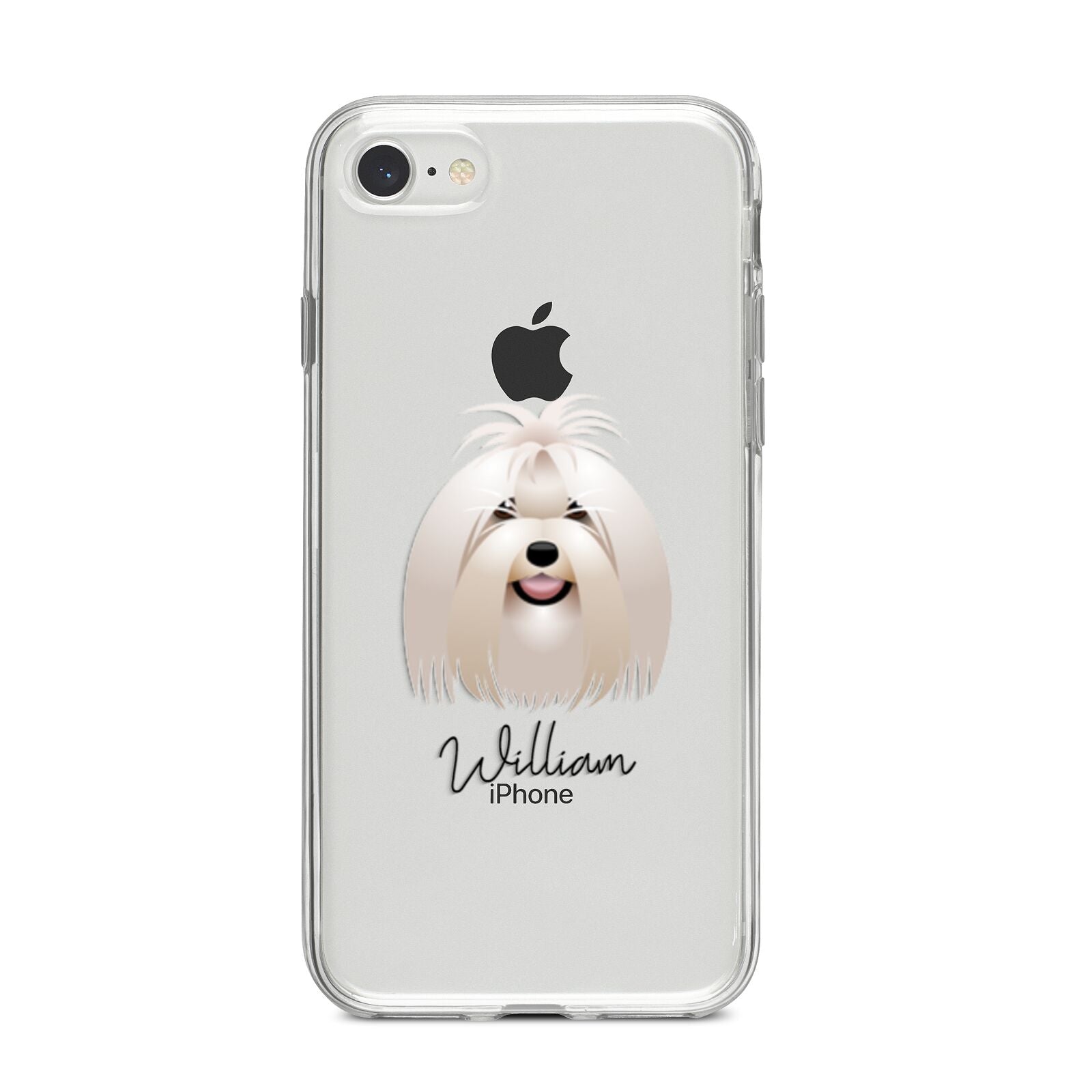 Maltese Personalised iPhone 8 Bumper Case on Silver iPhone