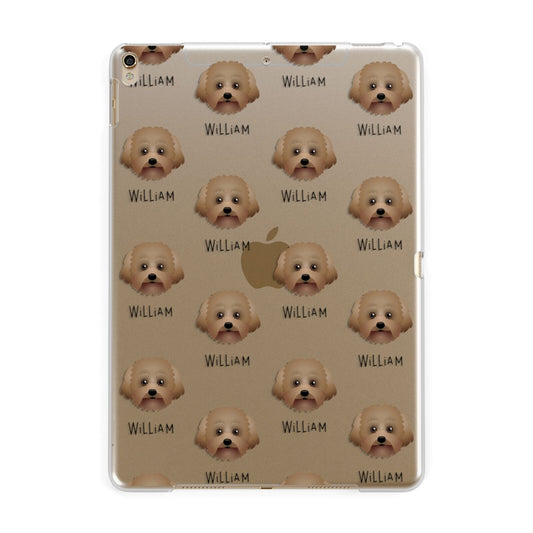 Malti Poo Icon with Name Apple iPad Gold Case
