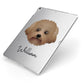 Malti Poo Personalised Apple iPad Case on Silver iPad Side View