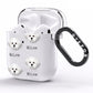 Maltichon Icon with Name AirPods Clear Case Side Image