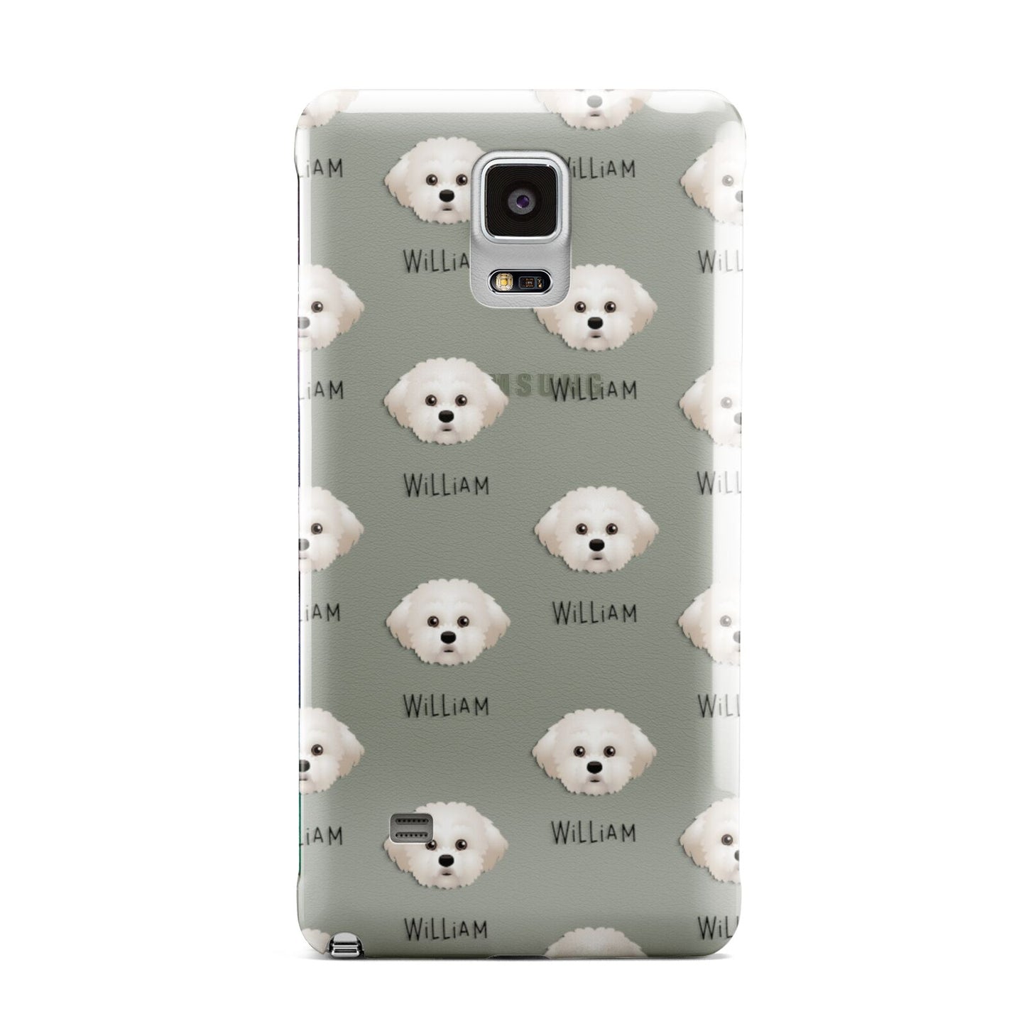Maltichon Icon with Name Samsung Galaxy Note 4 Case