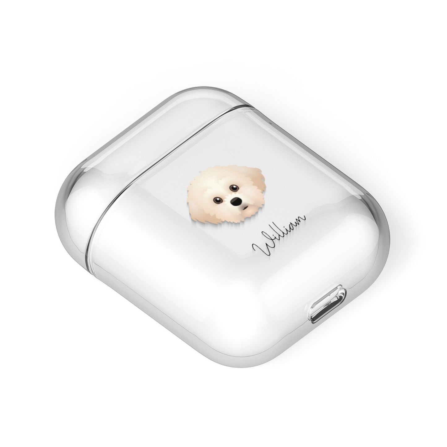 Maltichon Personalised AirPods Case Laid Flat