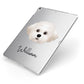 Maltichon Personalised Apple iPad Case on Silver iPad Side View