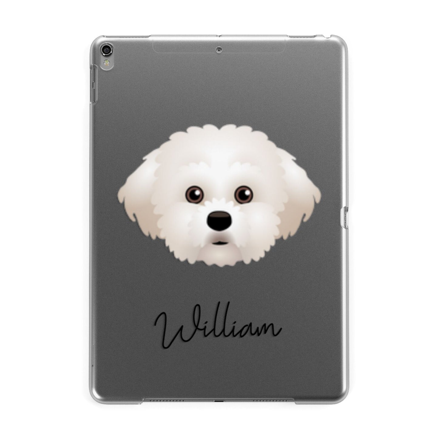 Maltichon Personalised Apple iPad Grey Case
