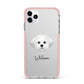 Maltichon Personalised iPhone 11 Pro Max Impact Pink Edge Case