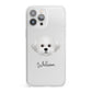 Maltichon Personalised iPhone 13 Pro Max Clear Bumper Case