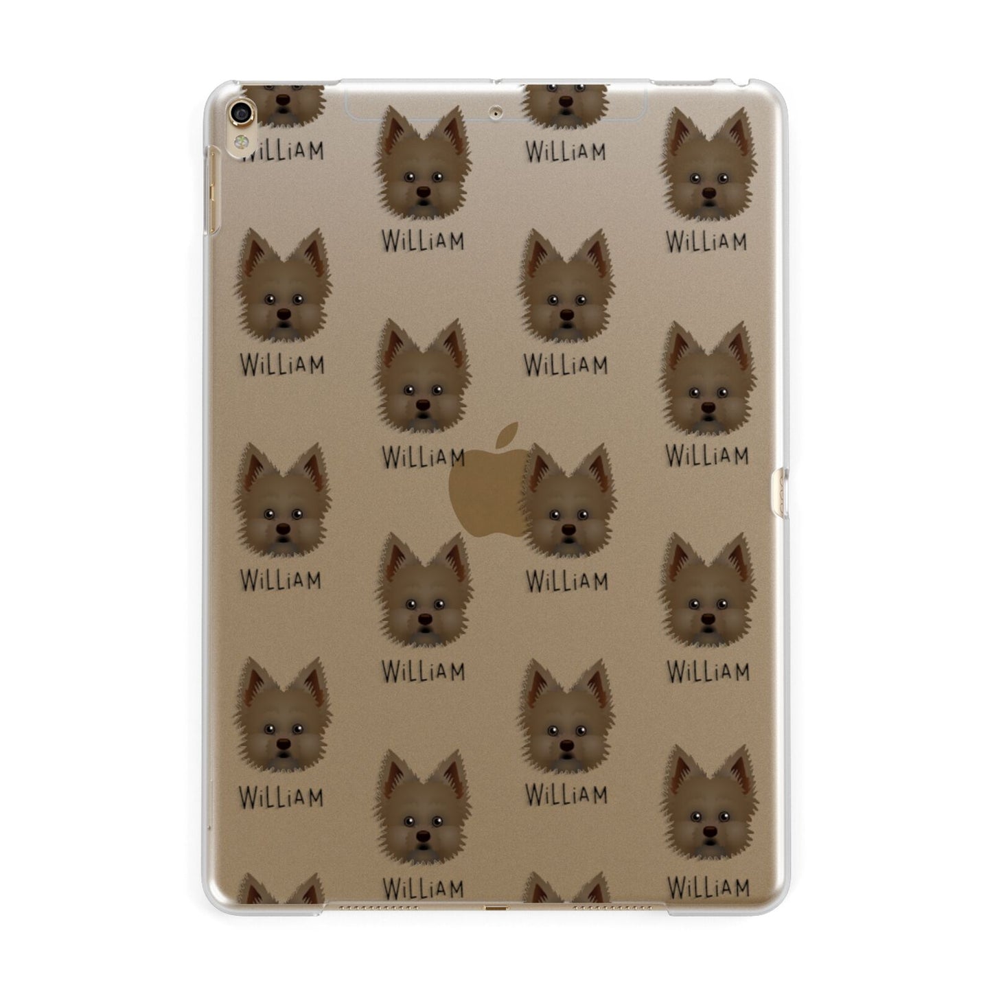 Maltipom Icon with Name Apple iPad Gold Case