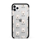 Maltipom Icon with Name Apple iPhone 11 Pro Max in Silver with Black Impact Case