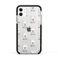 Maltipom Icon with Name Apple iPhone 11 in White with Black Impact Case