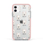 Maltipom Icon with Name Apple iPhone 11 in White with Pink Impact Case