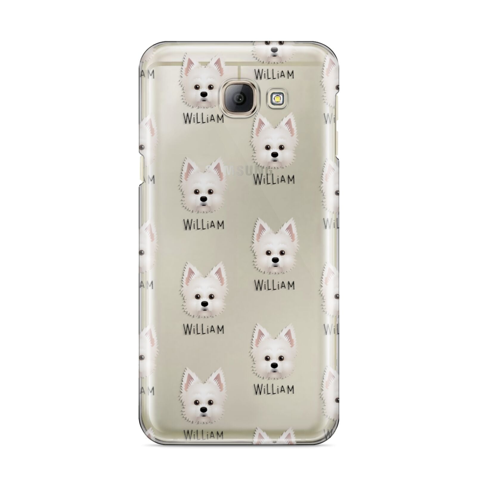 Maltipom Icon with Name Samsung Galaxy A8 2016 Case