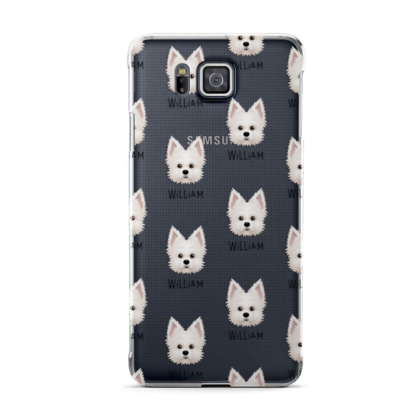 Maltipom Icon with Name Samsung Galaxy Alpha Case