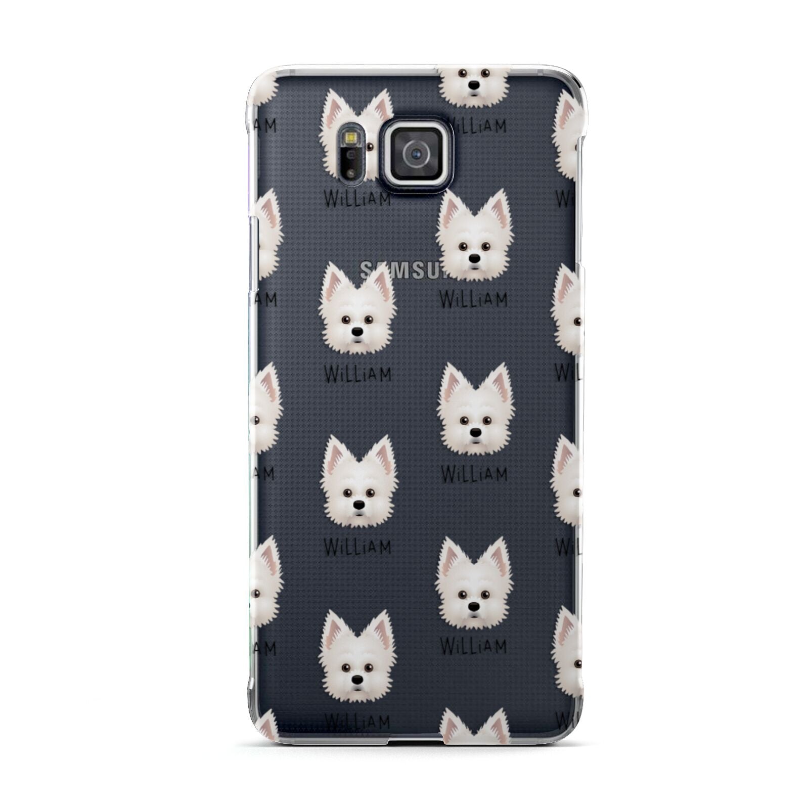 Maltipom Icon with Name Samsung Galaxy Alpha Case