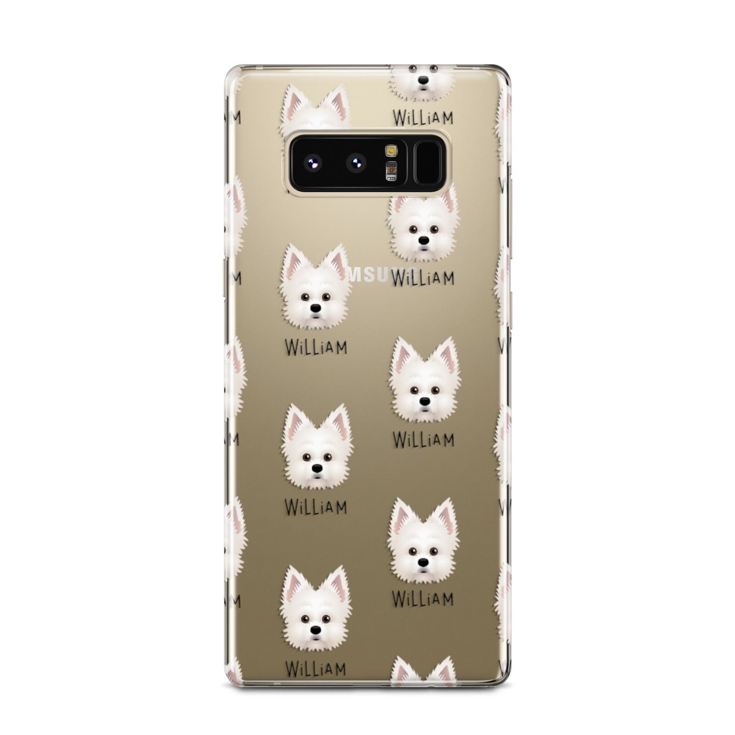 Maltipom Icon with Name Samsung Galaxy Note 8 Case