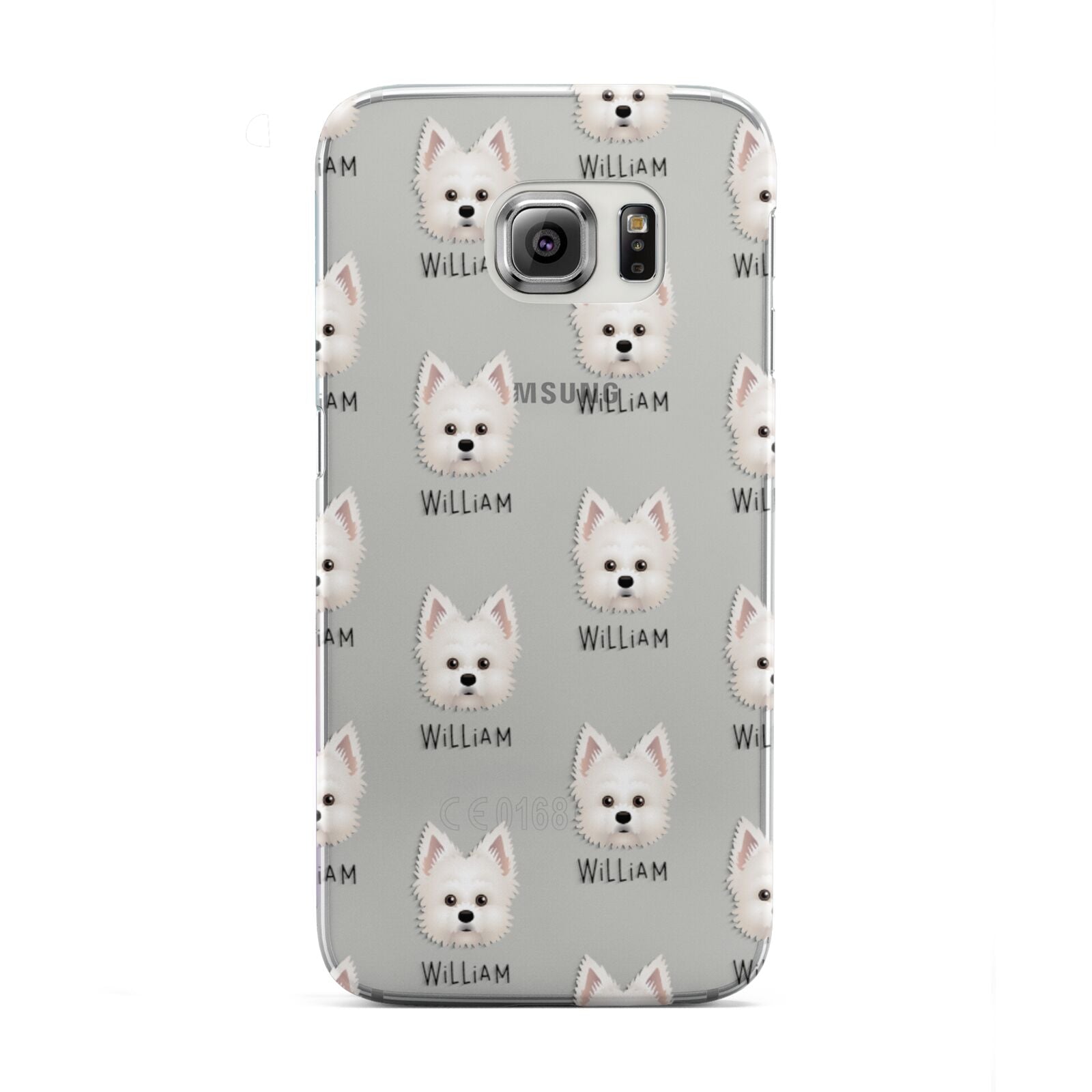 Maltipom Icon with Name Samsung Galaxy S6 Edge Case