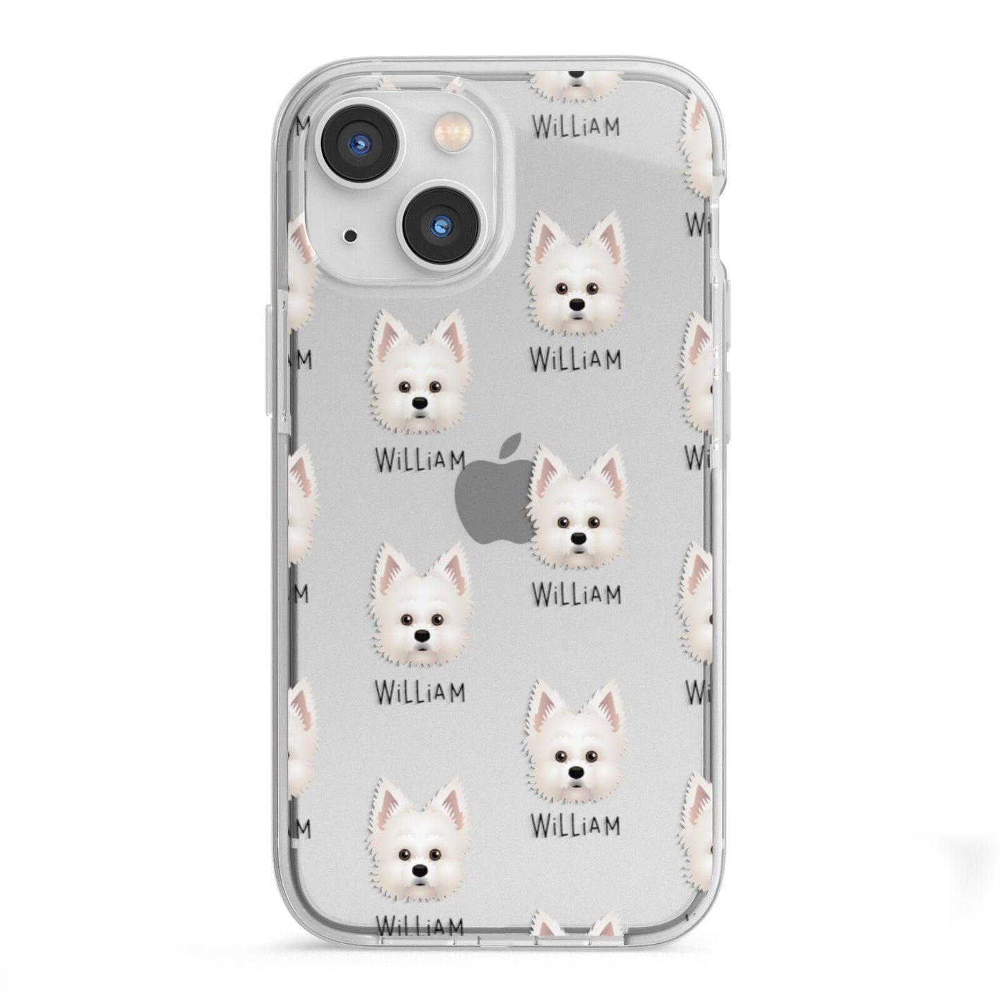Maltipom Icon with Name iPhone 13 Mini TPU Impact Case with White Edges