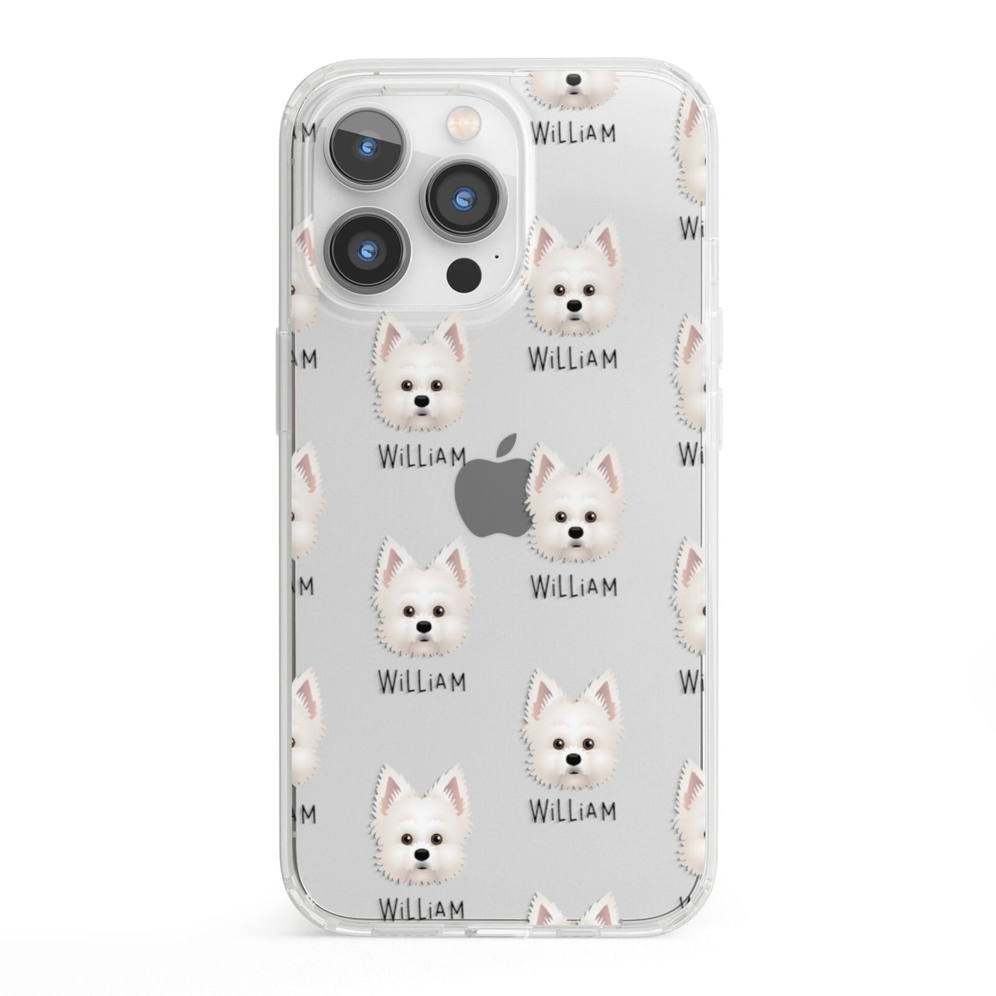 Maltipom Icon with Name iPhone 13 Pro Clear Bumper Case